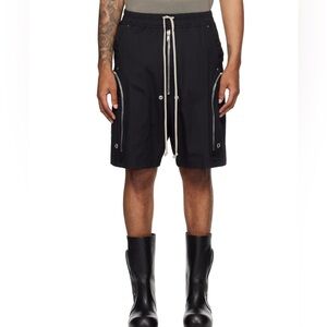 Rick Owens Concordians Bauhaus Black Shorts